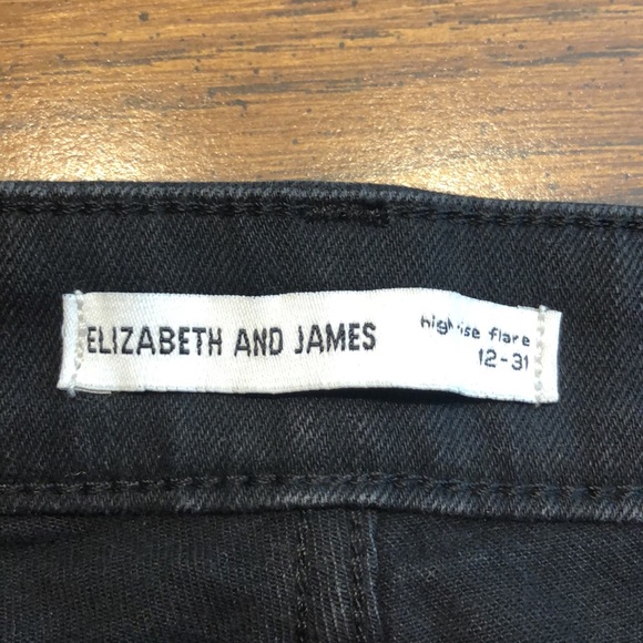 Elizabeth and James High Rise Flare Jean - Picture 8 of 13